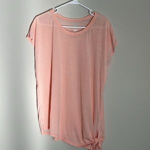 GAIAM Peach Burnout Slight White Tie-dye and Side Tie waist- XL